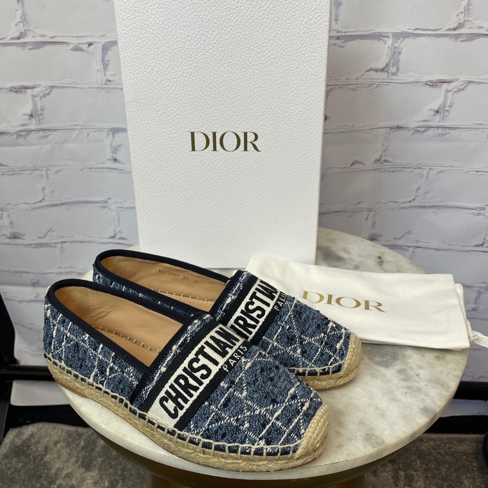Christian Dior Denim Espadrilles - Blue